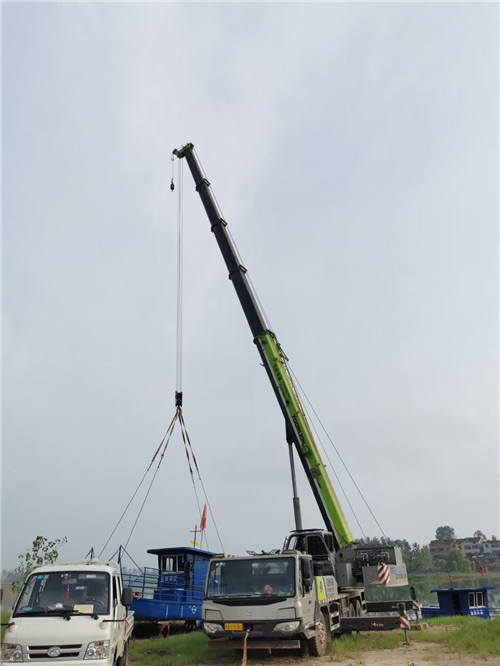 托克托县桥梁建设吊装案例